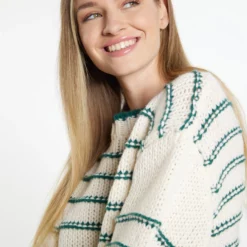 Dreimaster GrasslandMaglioneWollweiss Grün Donna Maglieria 4DR21I0EW-M11 -Dreimaster f27c4b14b09d492a92e8f6ed924caca4 scaled