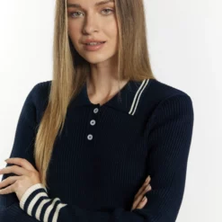 Dreimaster GrasslandMaglioneMarine Wollweiss Donna Maglieria 4DR21I0E6-K11 -Dreimaster f441ec3f2ec1422b861dd9598c2937fc scaled