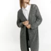 Dreimaster CardiganGrau Melange Donna Maglieria 4DR21I0E2-C11 2 Dreimaster CardiganGrau Melange Donna Maglieria 4DR21I0E2-C11 -Dreimaster fa93318344614beeb52269949746346c scaled
