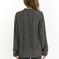 Dreimaster Langarm ImaneCamiciaSchwarz Beige Donna Camicie E Bluse 4DR21E0AO-Q11 -Dreimaster fb8eb8e63f4449d1b9c7b31e045ea14b scaled