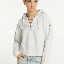 Dreimaster TakelageFelpa Con CappuccioWollweiss Melange Donna Felpe 4DR21J071-A11